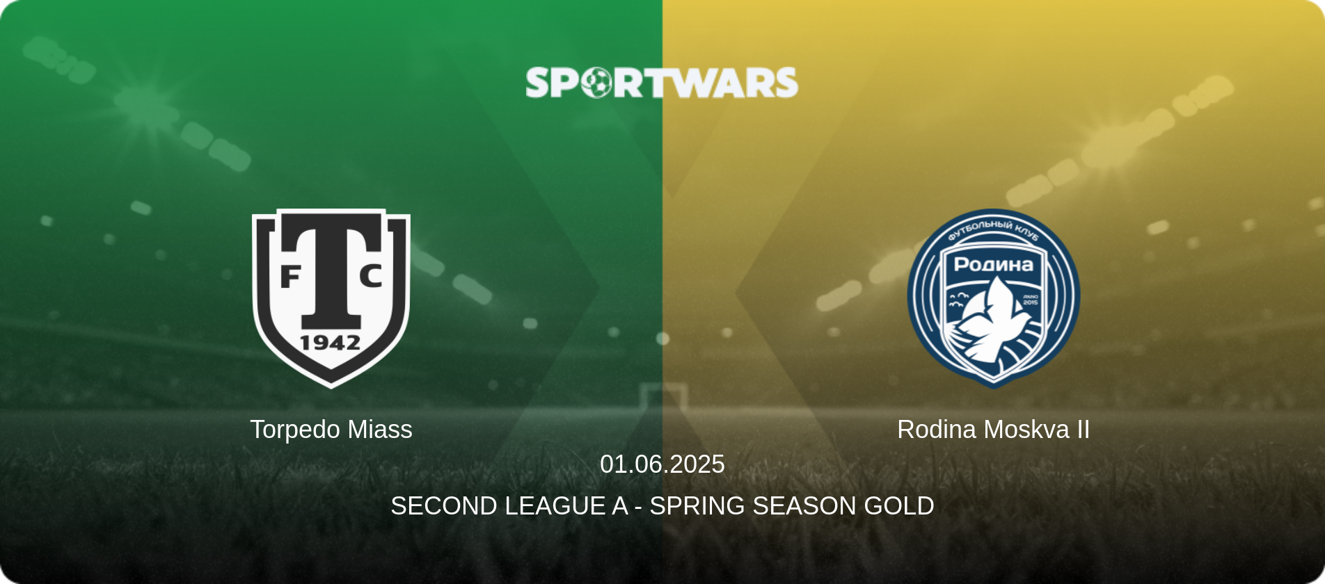 Torpedo Miass — Rodina Moskva II, 01.06.2025 — Second League A - Spring Season Gold (match preview)