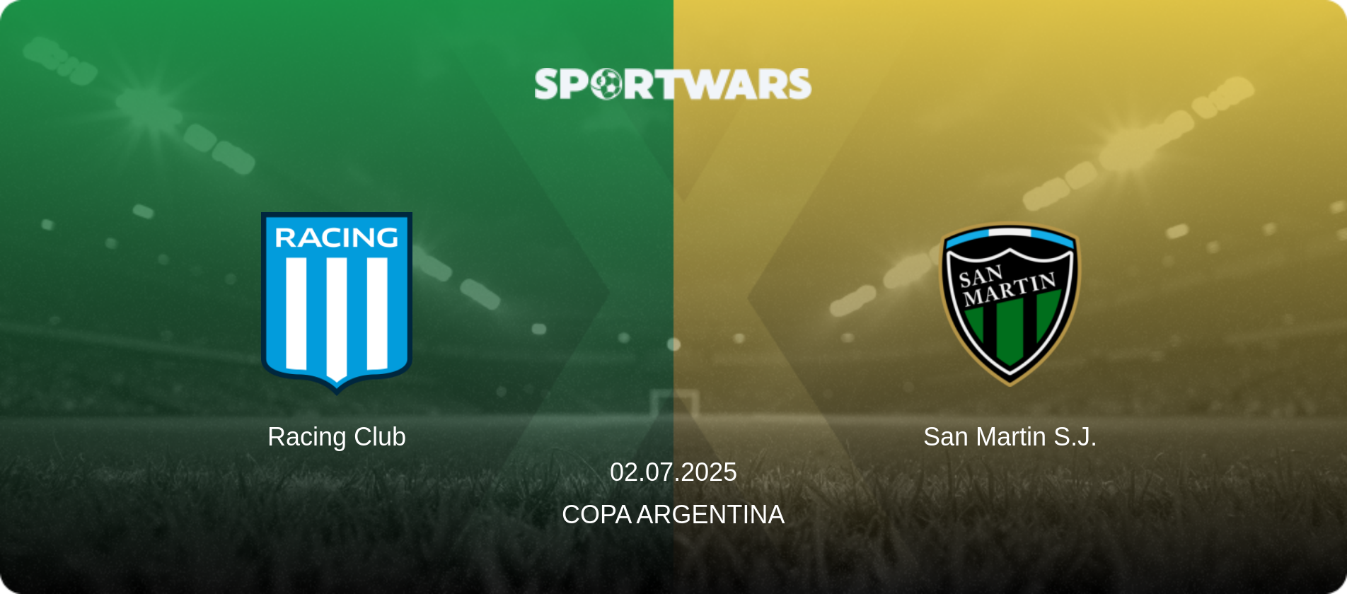 Racing Club — San Martin S.J., 02.07.2025 — Copa Argentina (match preview)