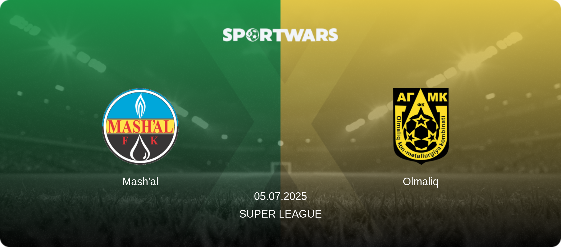 Mash'al — Olmaliq, 05.07.2025 — Super League (match preview)
