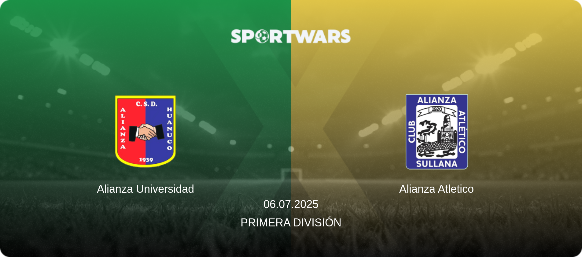 Alianza Universidad — Alianza Atletico, 06.07.2025 — Primera División (match preview)
