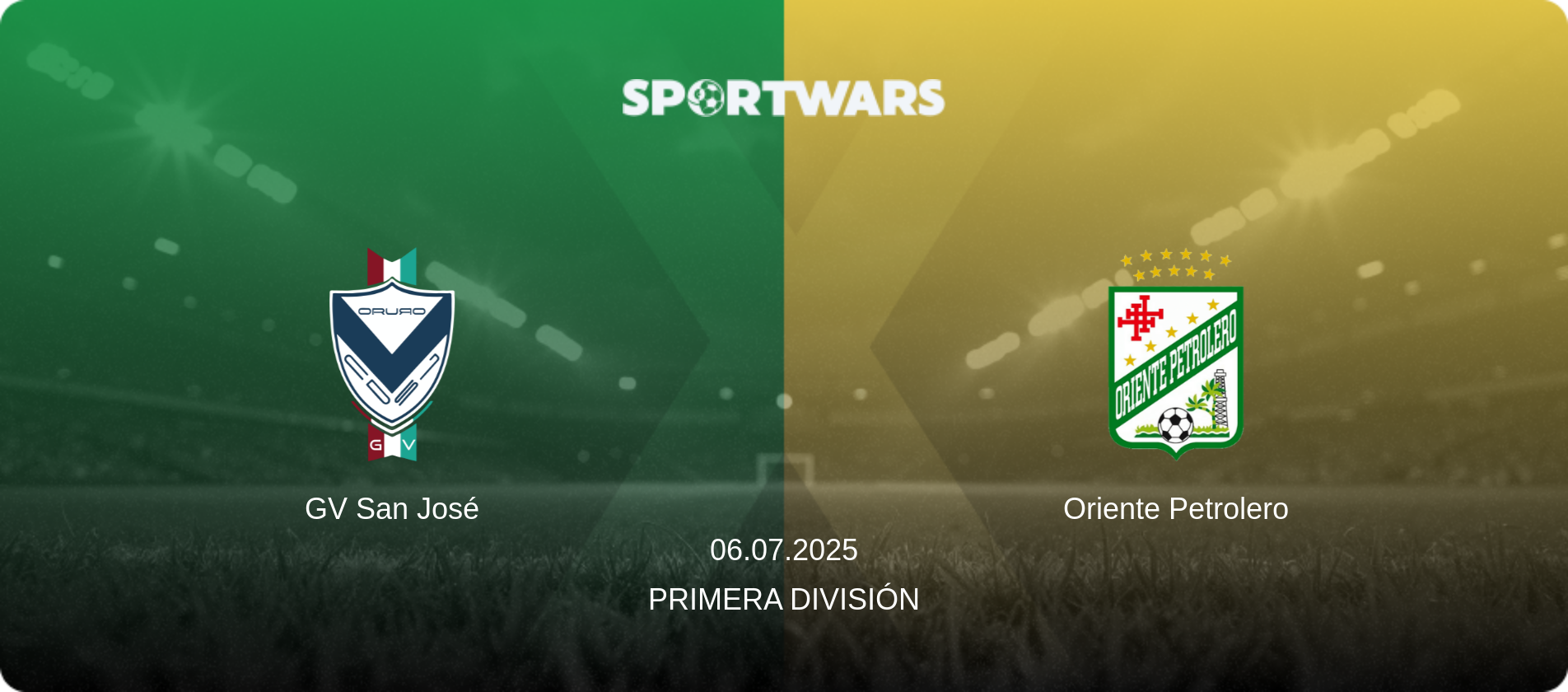 GV San José — Oriente Petrolero, 06.07.2025 — Primera División (match preview)