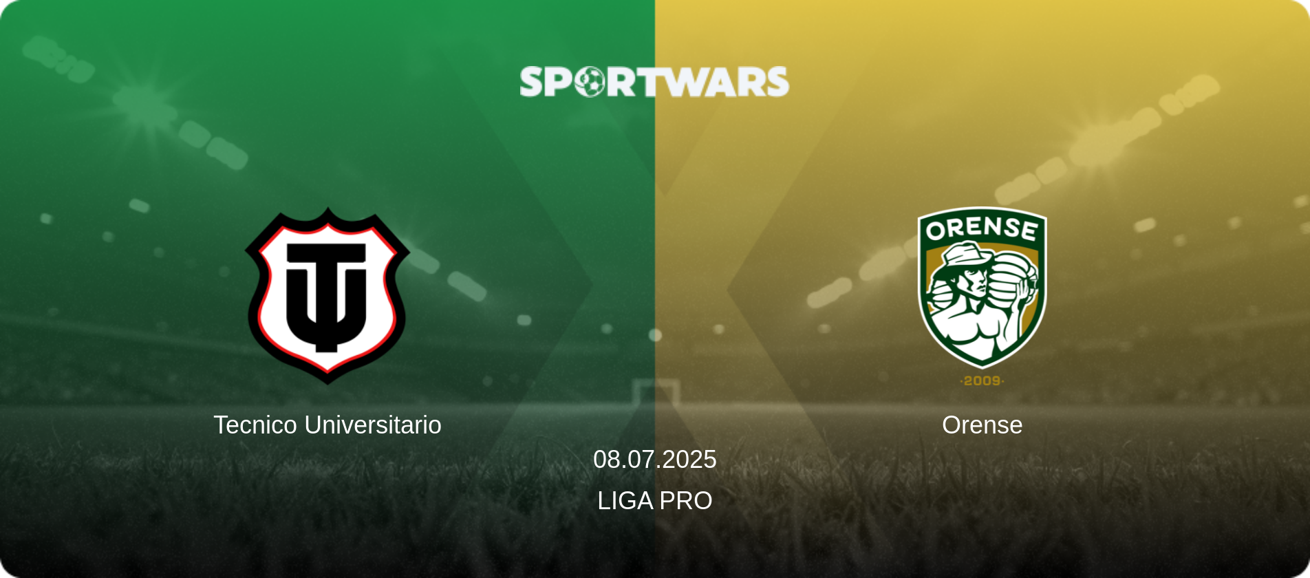 Tecnico Universitario — Orense, 08.07.2025 — Liga Pro (match preview)