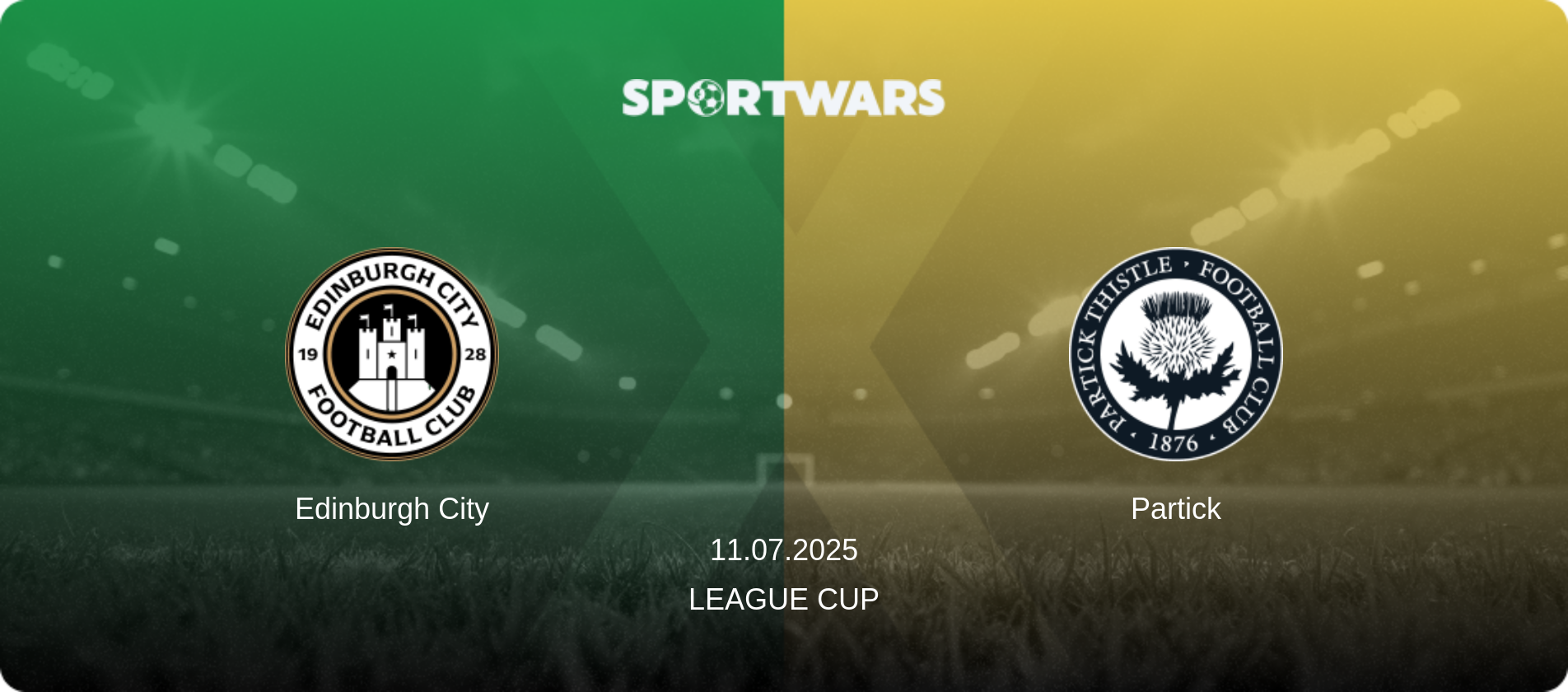Edinburgh City — Partick, 11.07.2025 — League Cup (match preview)