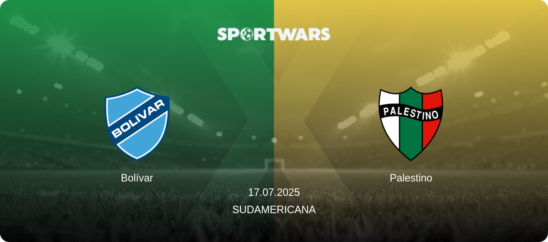 Bolívar — Palestino, 17.07.2025 — Sudamericana (match preview)