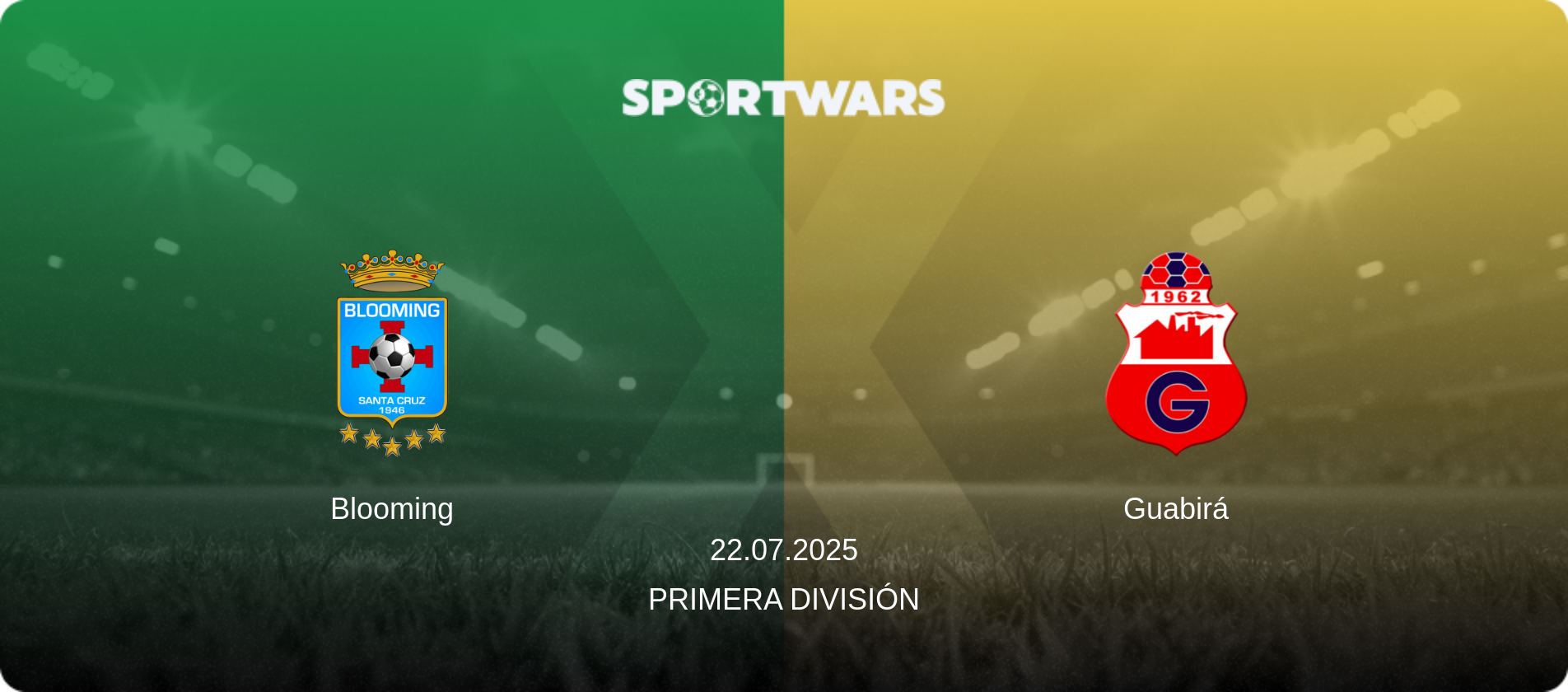 Blooming — Guabirá, 22.07.2025 — Primera División (match preview)