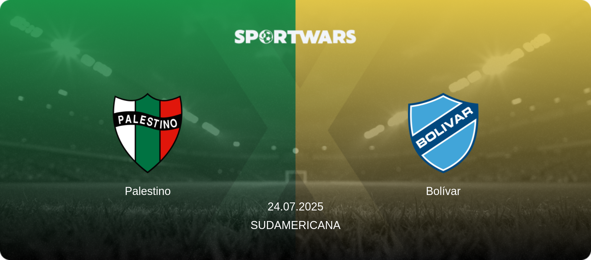 Palestino — Bolívar, 24.07.2025 — Sudamericana (match preview)