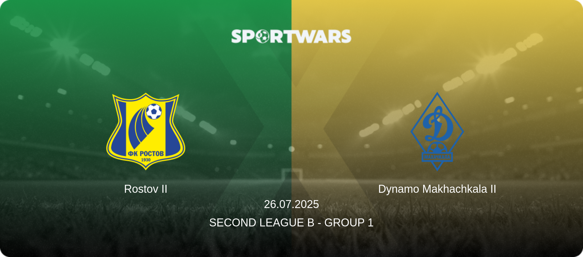 Rostov II — Dynamo Makhachkala II, 26.07.2025 — Second League B - Group 1 (match preview)