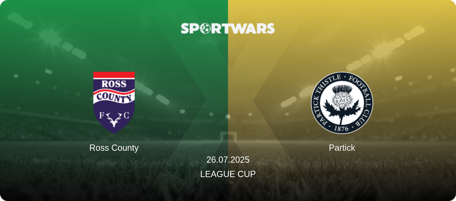 Ross County — Partick, 26.07.2025 — League Cup (match preview)