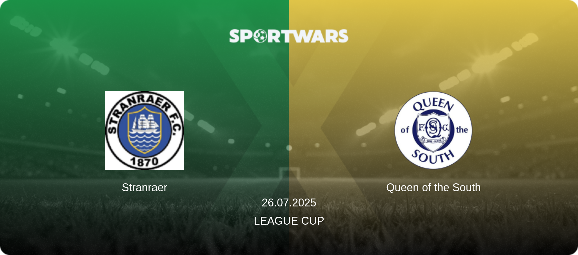 Stranraer — Queen of the South, 26.07.2025 — League Cup (match preview)