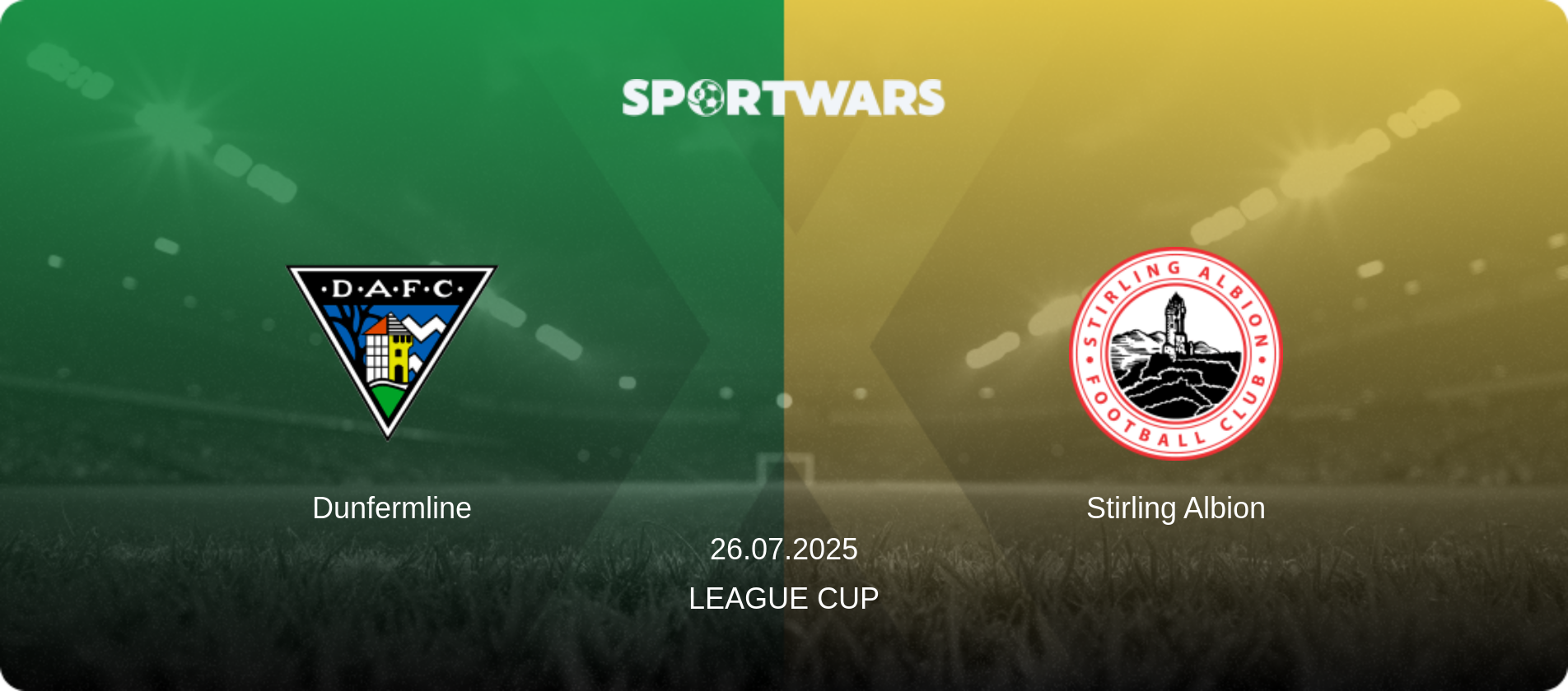 Dunfermline — Stirling Albion, 26.07.2025 — League Cup (match preview)
