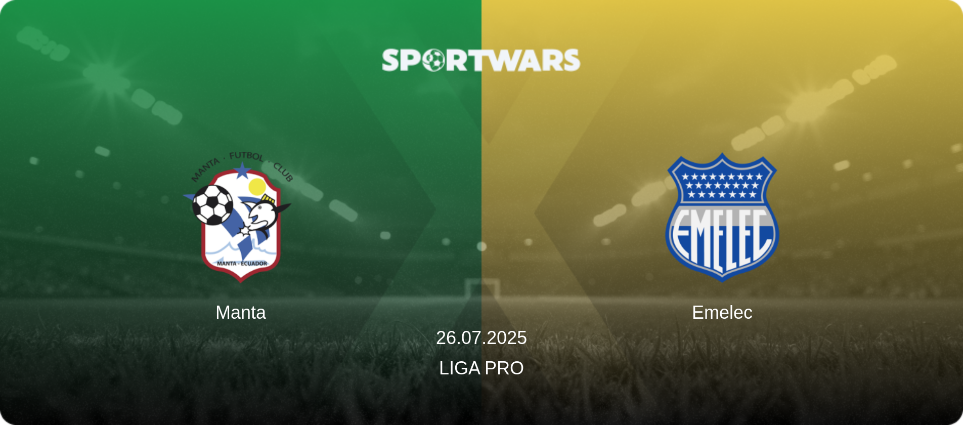 Manta — Emelec, 26.07.2025 — Liga Pro (match preview)