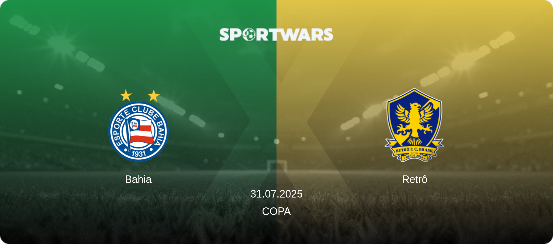 Bahia — Retrô, 31.07.2025 — Copa (match preview)