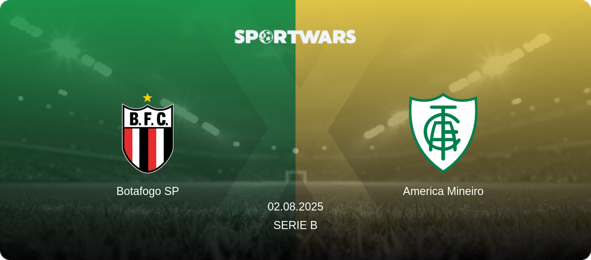 Botafogo SP — America Mineiro, 02.08.2025 — Serie B (match preview)