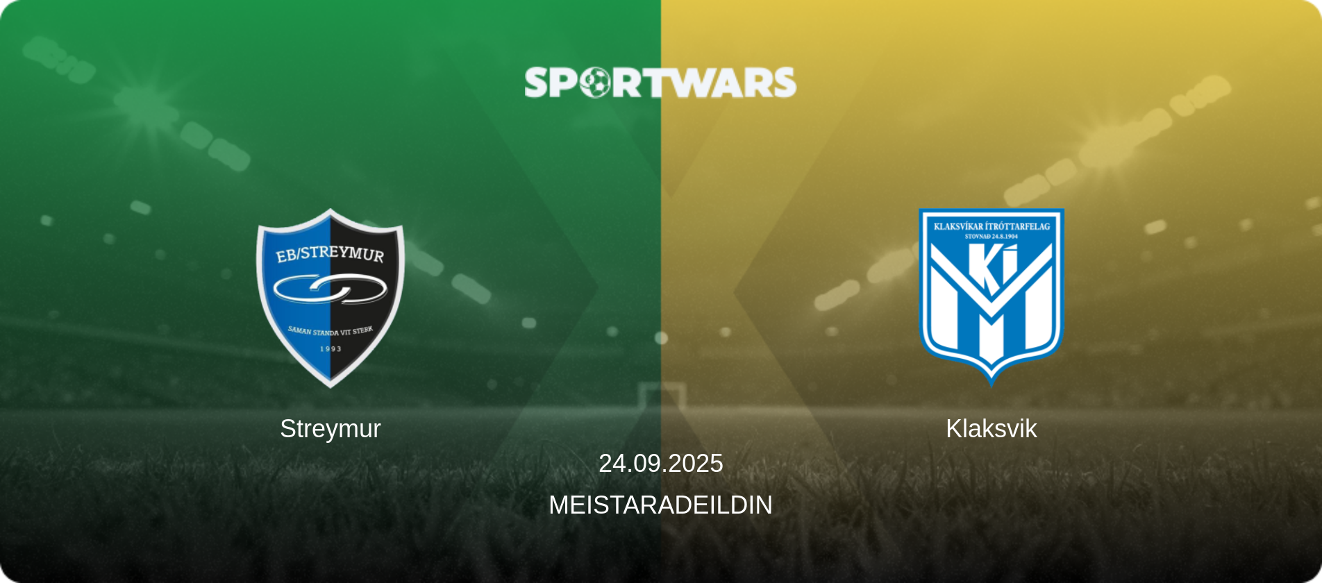 Streymur — Klaksvik, 24.09.2025 — Meistaradeildin (match preview)