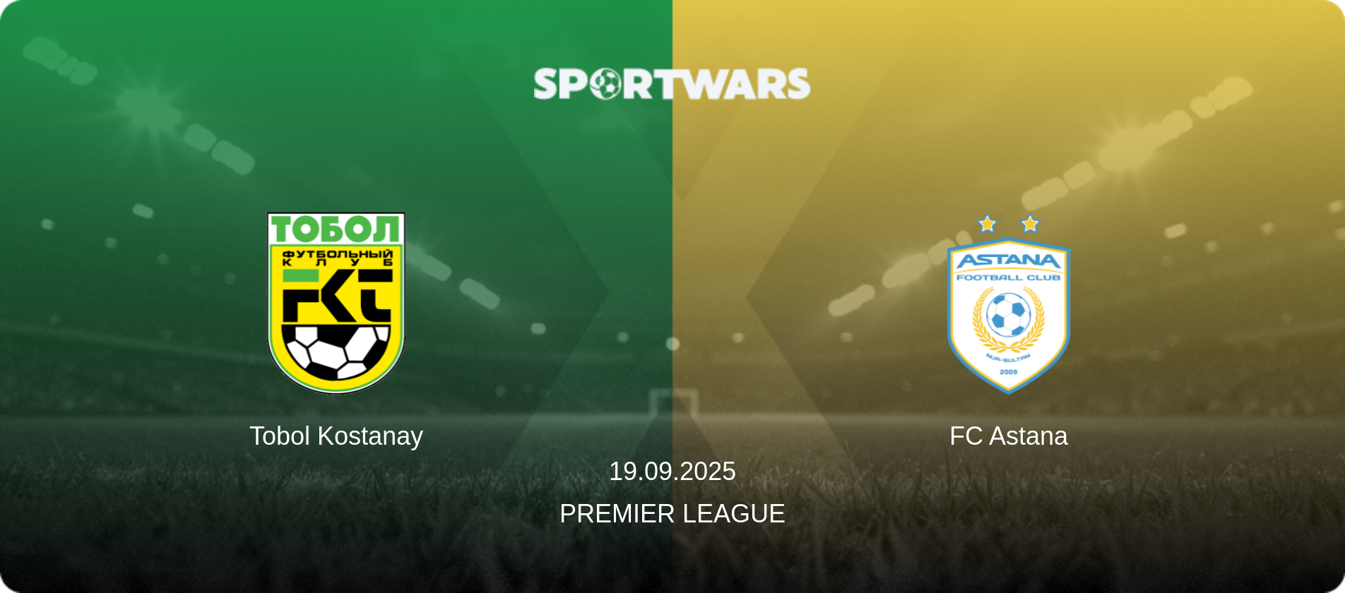 Tobol Kostanay — FC Astana, 19.09.2025 — Premier League (match preview)
