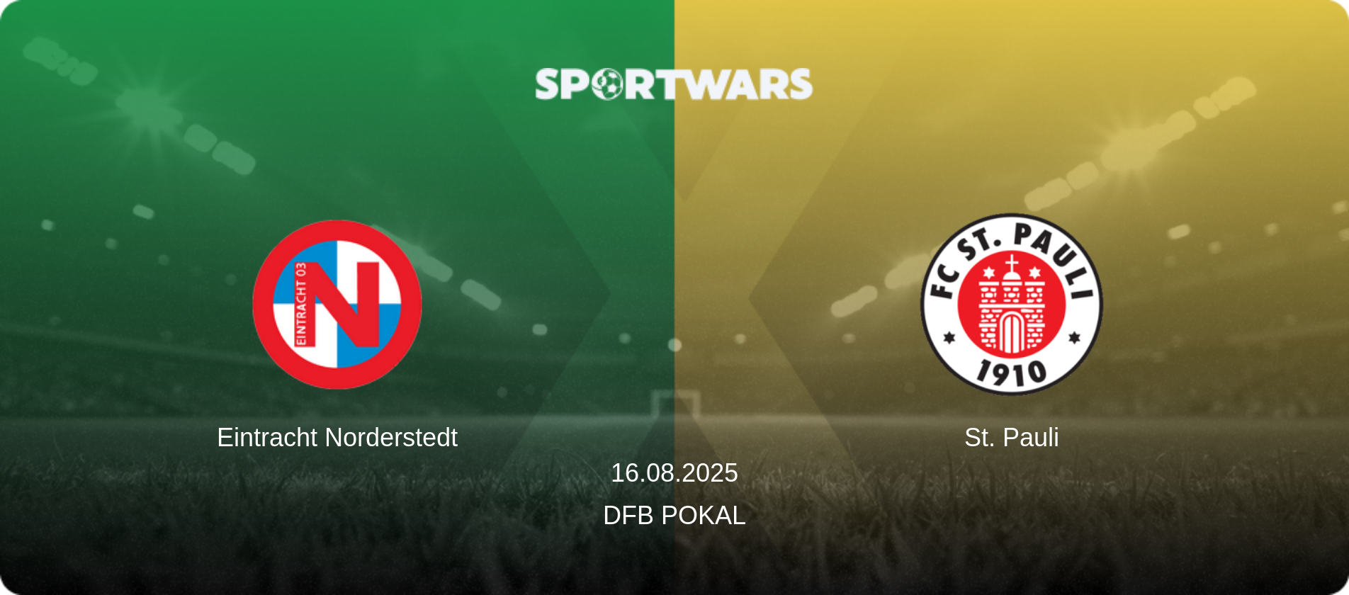 Eintracht Norderstedt — St. Pauli, 16.08.2025 — DFB Pokal (match preview)