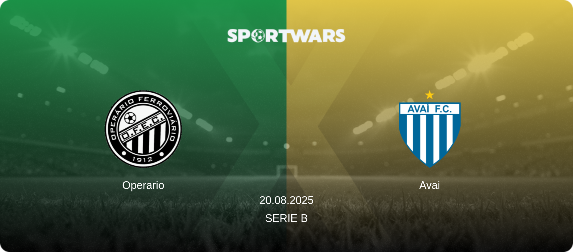 Operario — Avai, 20.08.2025 — Serie B (match preview)