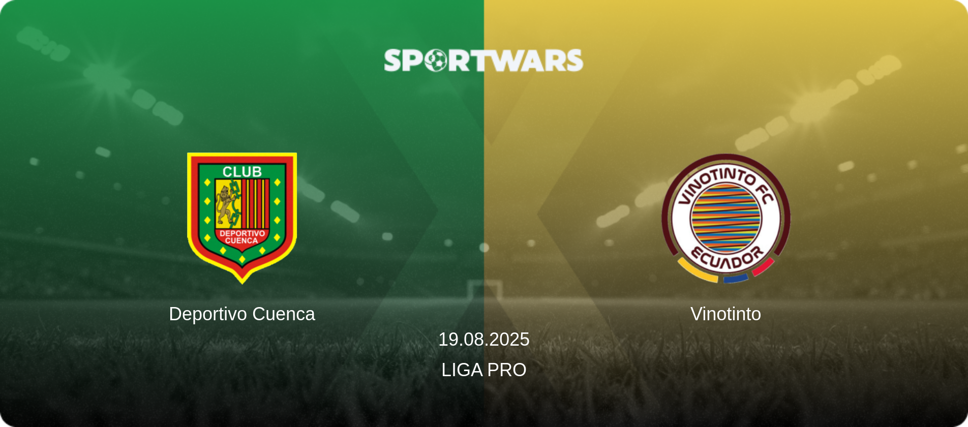 Deportivo Cuenca — Vinotinto, 19.08.2025 — Liga Pro (match preview)