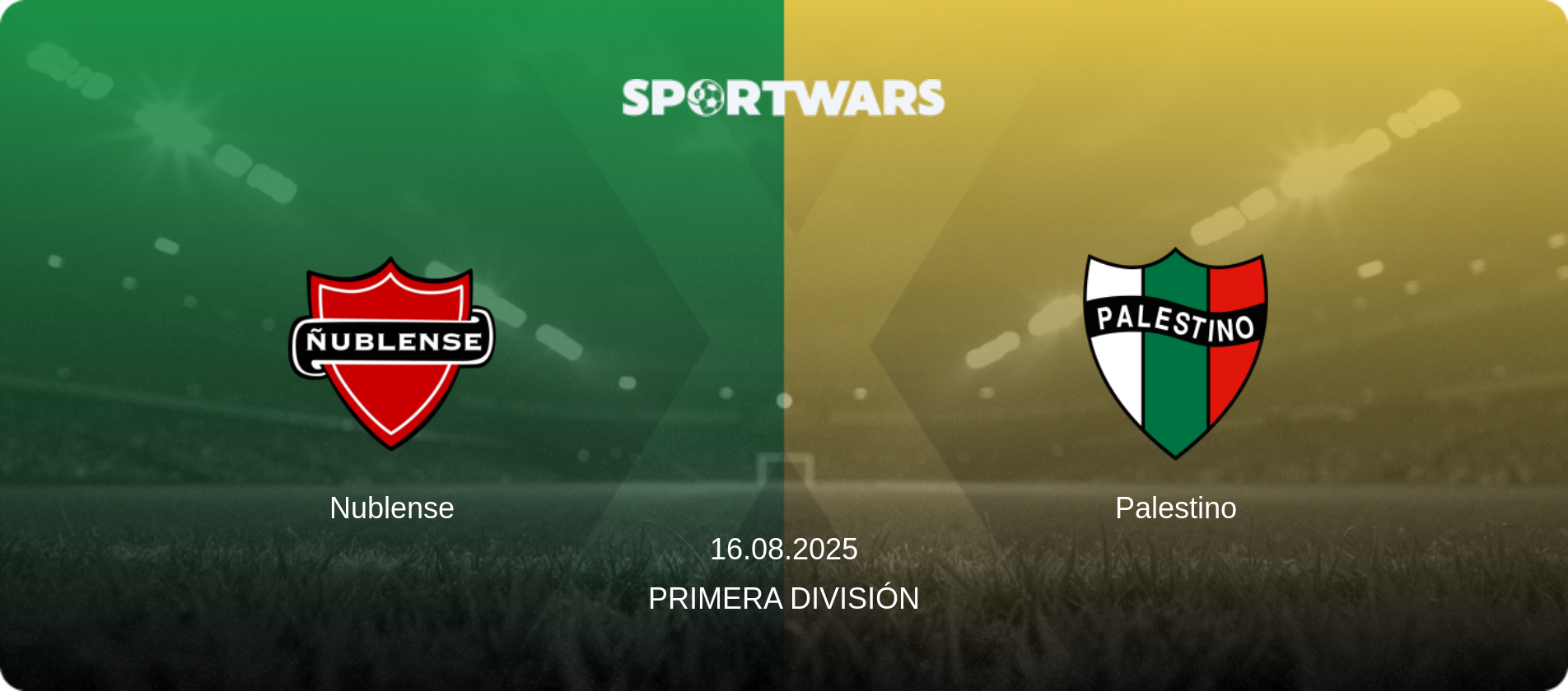 Nublense — Palestino, 16.08.2025 — Primera División (match preview)
