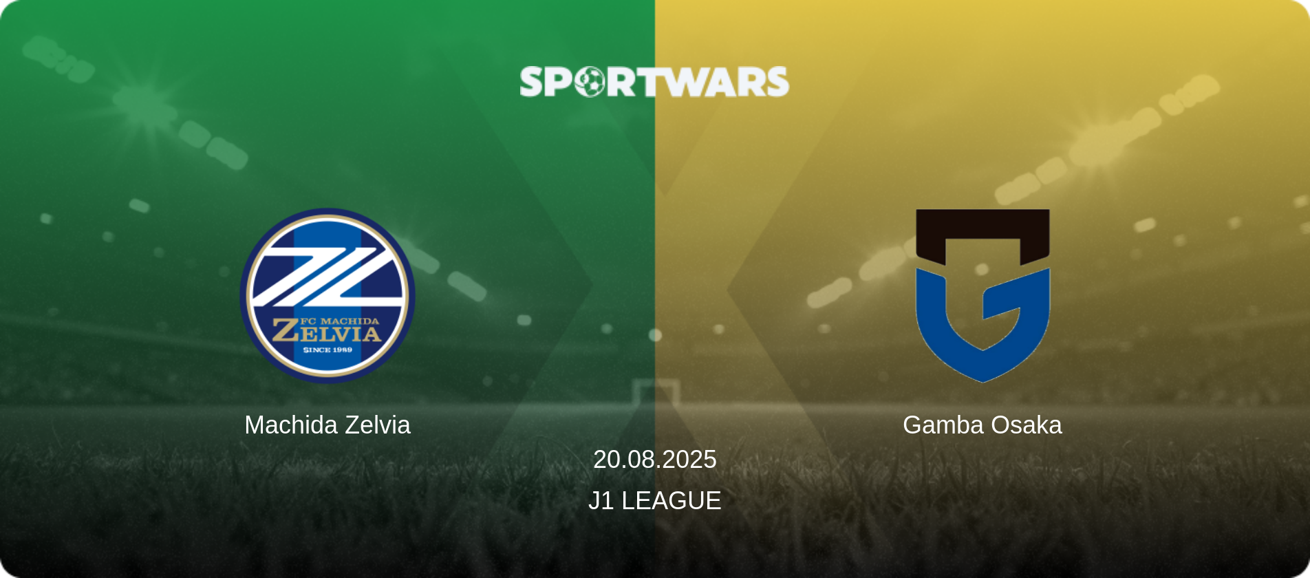 Machida Zelvia — Gamba Osaka, 20.08.2025 — J1 League (match preview)