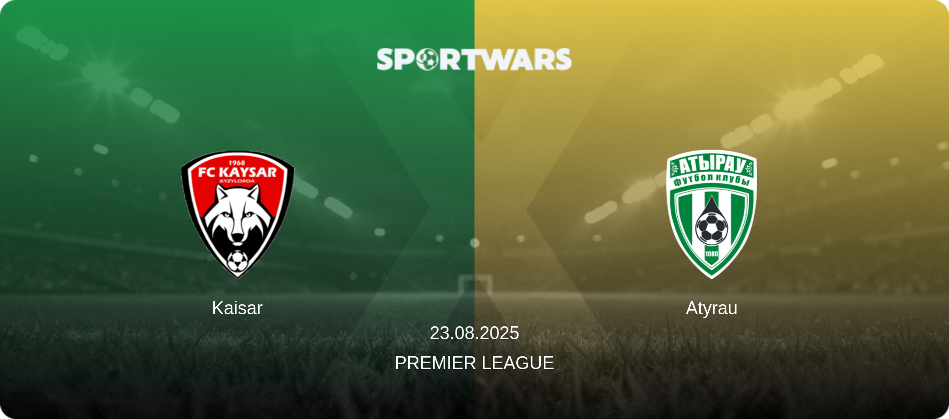 Kaisar — Atyrau, 23.08.2025 — Premier League (match preview)