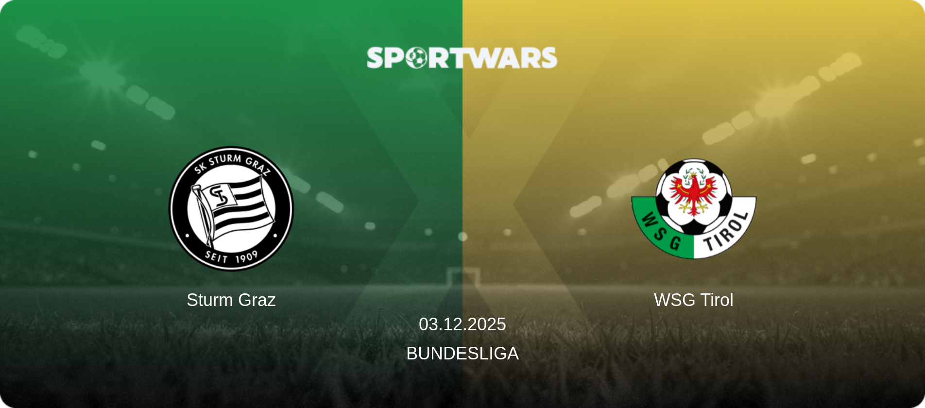 Sturm Graz — WSG Tirol, 03.12.2025 — Bundesliga (match preview)