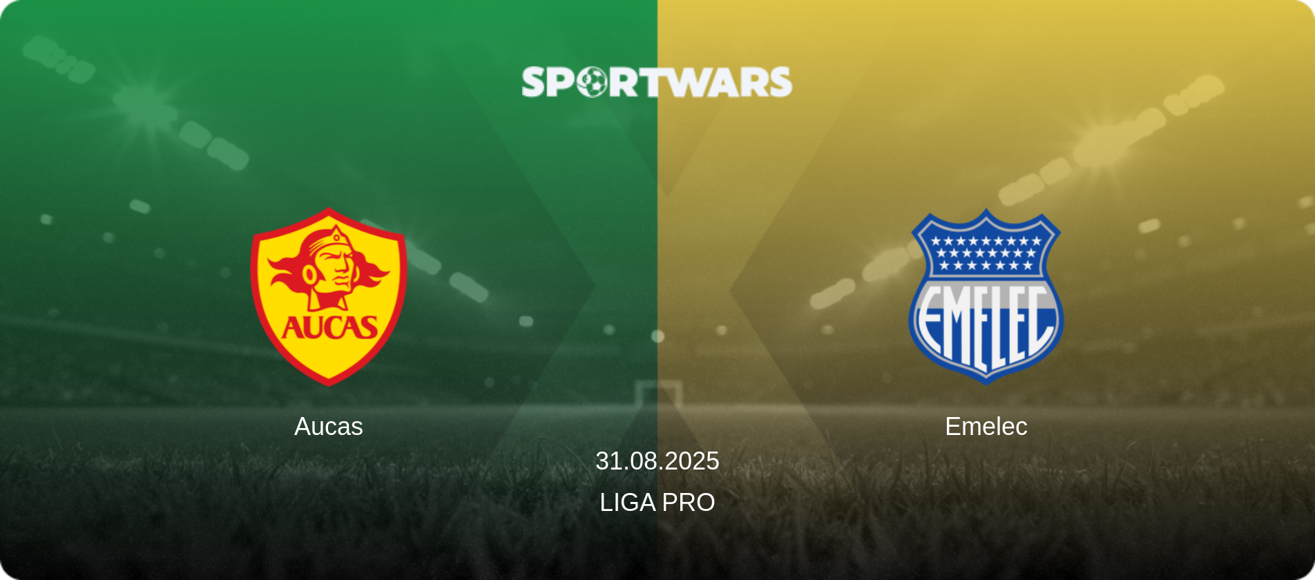 Aucas — Emelec, 31.08.2025 — Liga Pro (match preview)