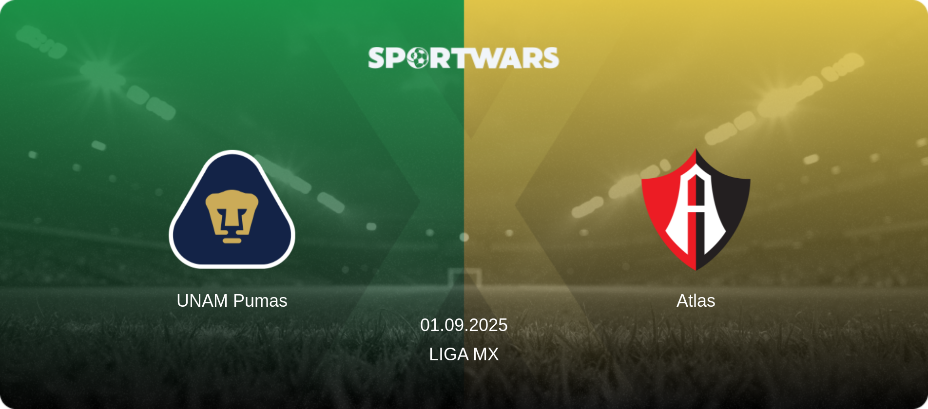 UNAM Pumas — Atlas, 01.09.2025 — Liga MX (match preview)