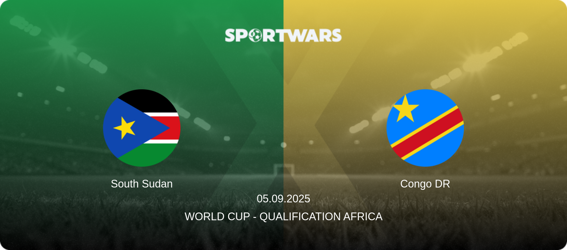 South Sudan — Congo DR, 05.09.2025 — World Cup - Qualification Africa (match preview)