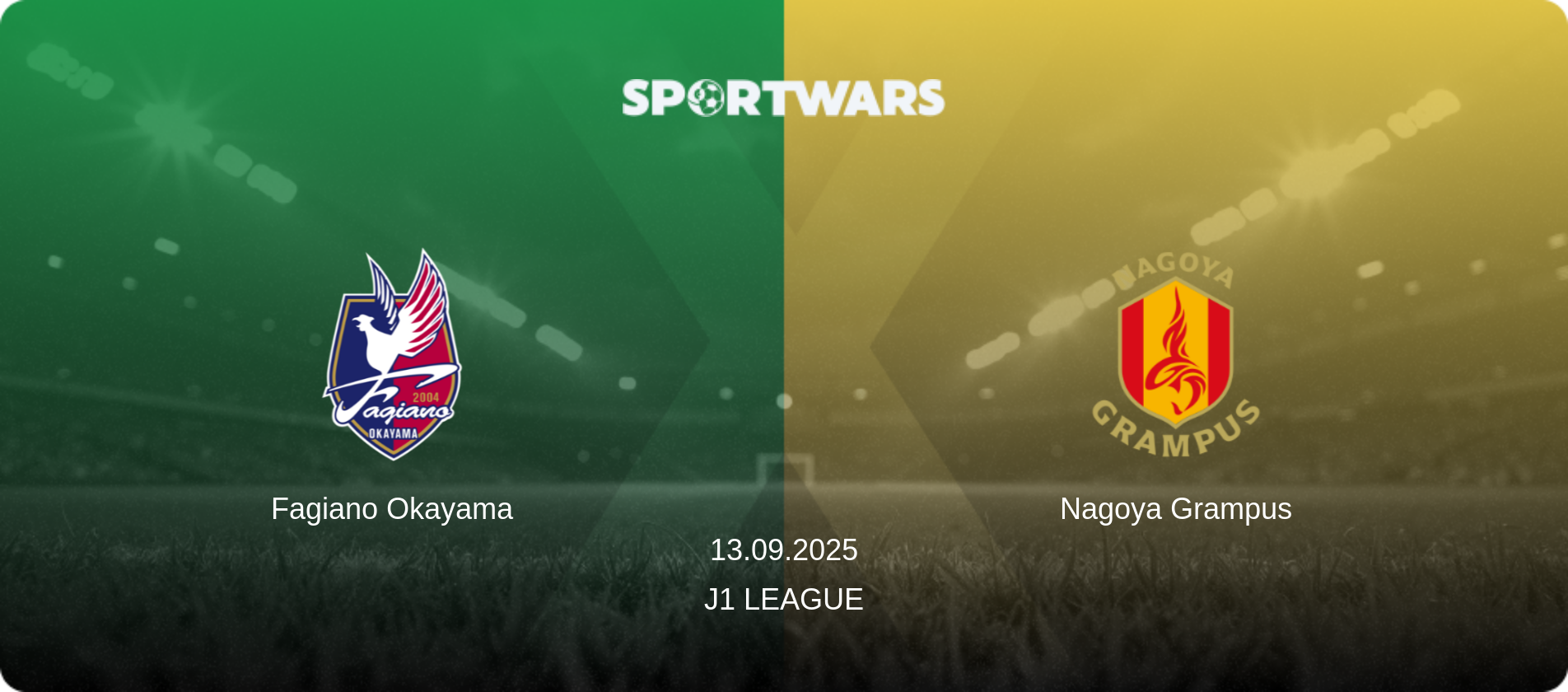 Fagiano Okayama — Nagoya Grampus, 13.09.2025 — J1 League (match preview)