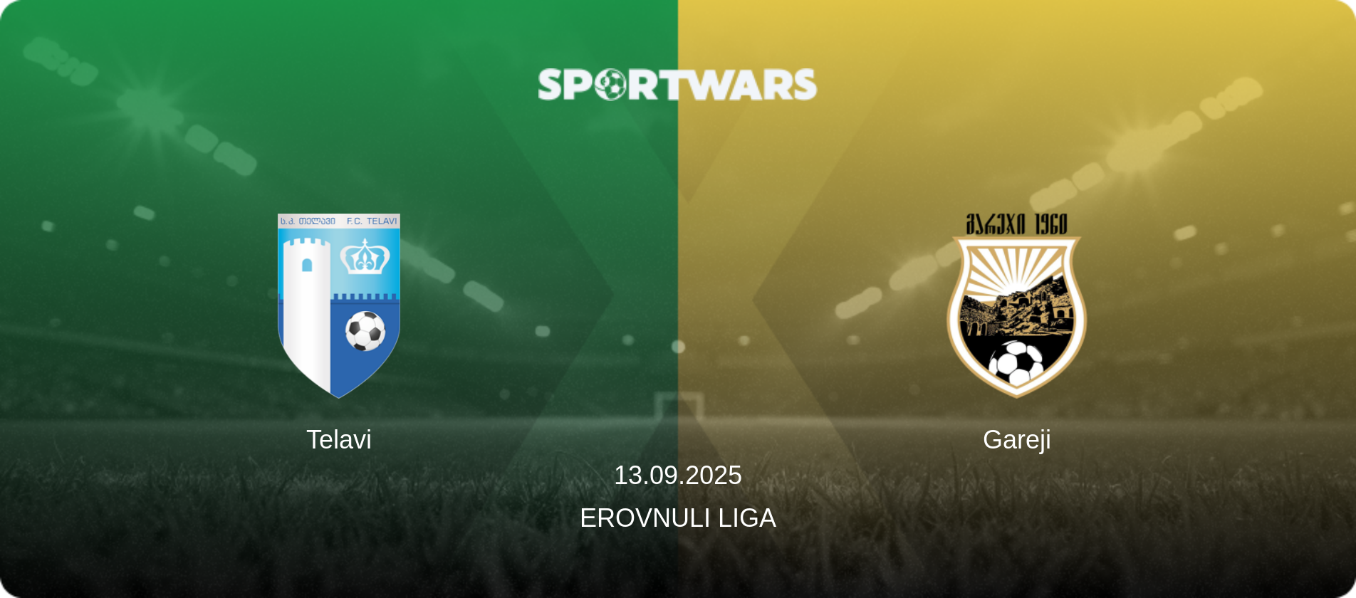 Telavi — Gareji, 13.09.2025 — Erovnuli Liga (match preview)