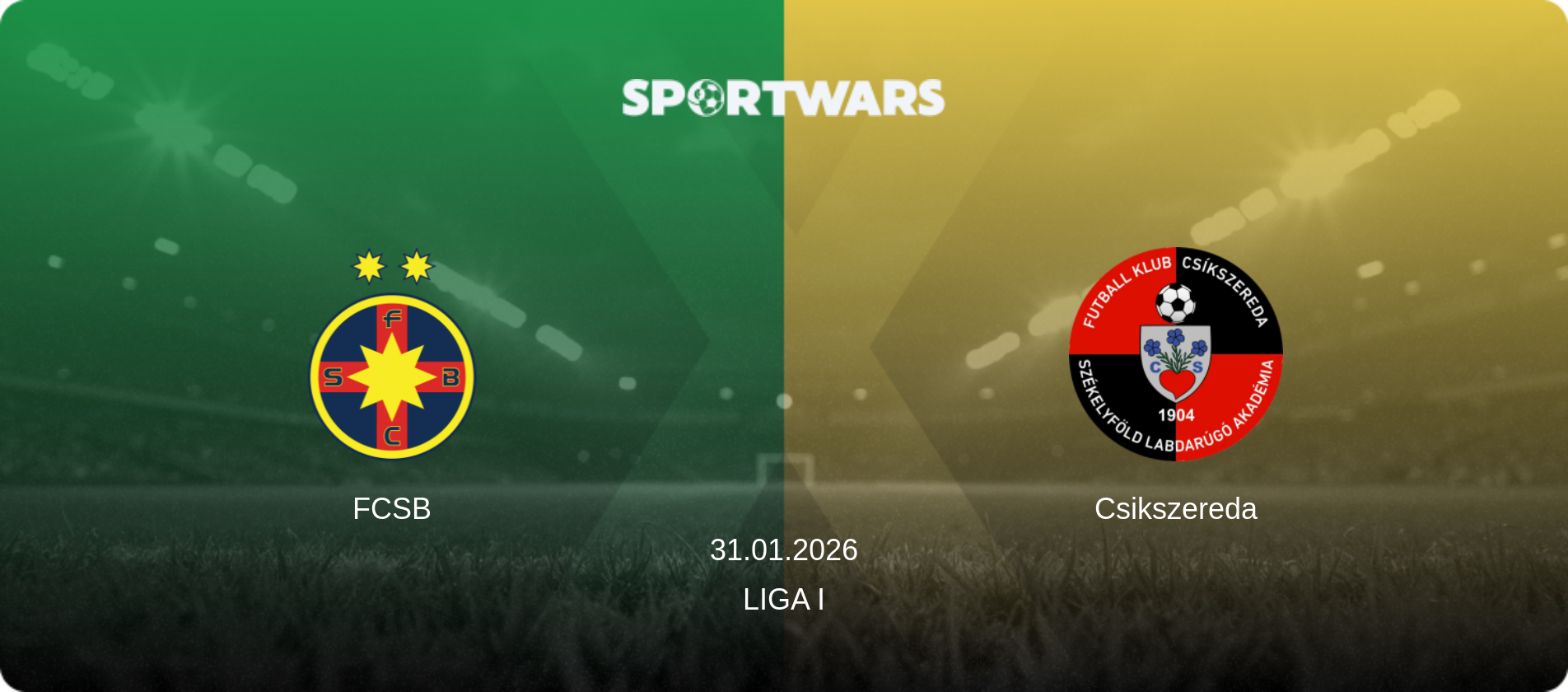 FCSB — Csikszereda, 31.01.2026 — Liga I (match preview)