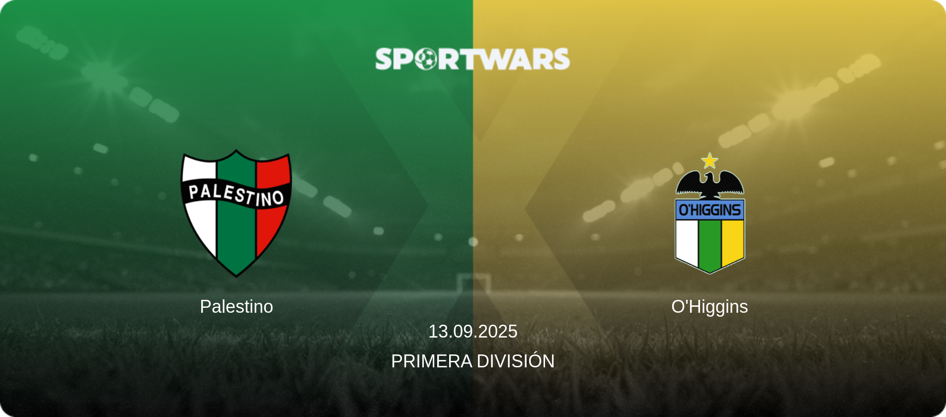 Palestino — O'Higgins, 13.09.2025 — Primera División (match preview)