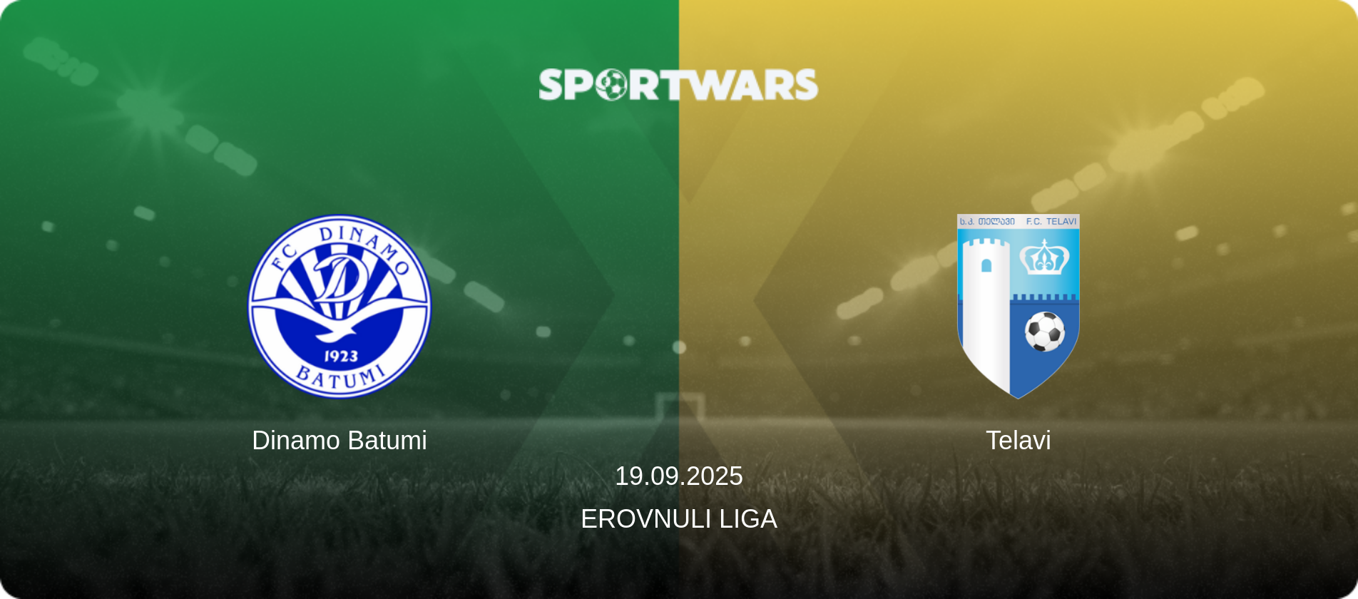Dinamo Batumi — Telavi, 19.09.2025 — Erovnuli Liga (match preview)