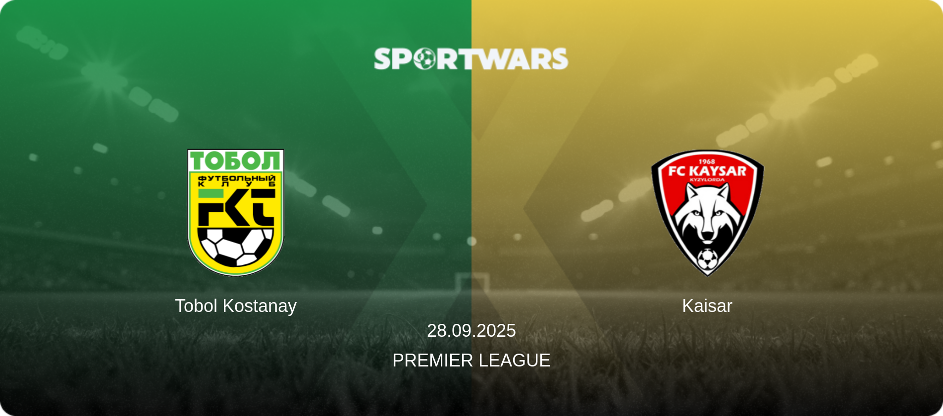 Tobol Kostanay — Kaisar, 28.09.2025 — Premier League (match preview)