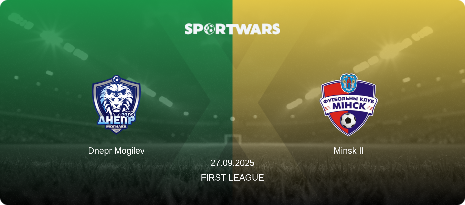 Dnepr Mogilev — Minsk II, 27.09.2025 — First League (match preview)