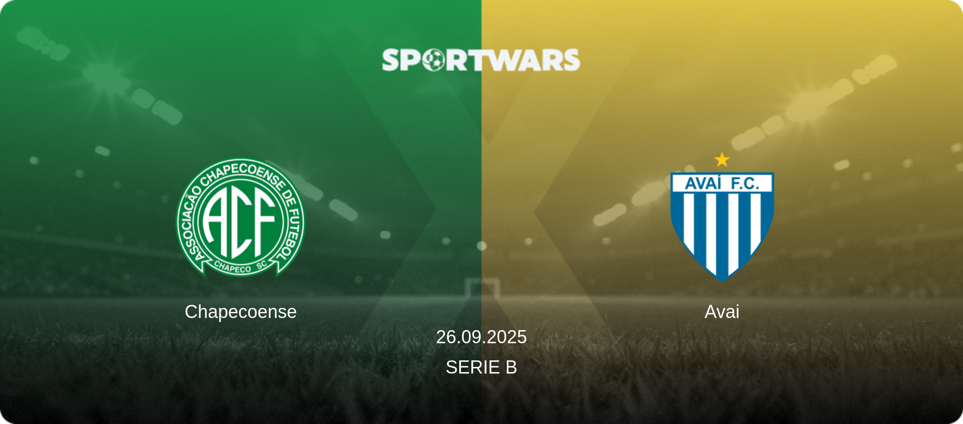 Chapecoense — Avai, 26.09.2025 — Serie B (match preview)