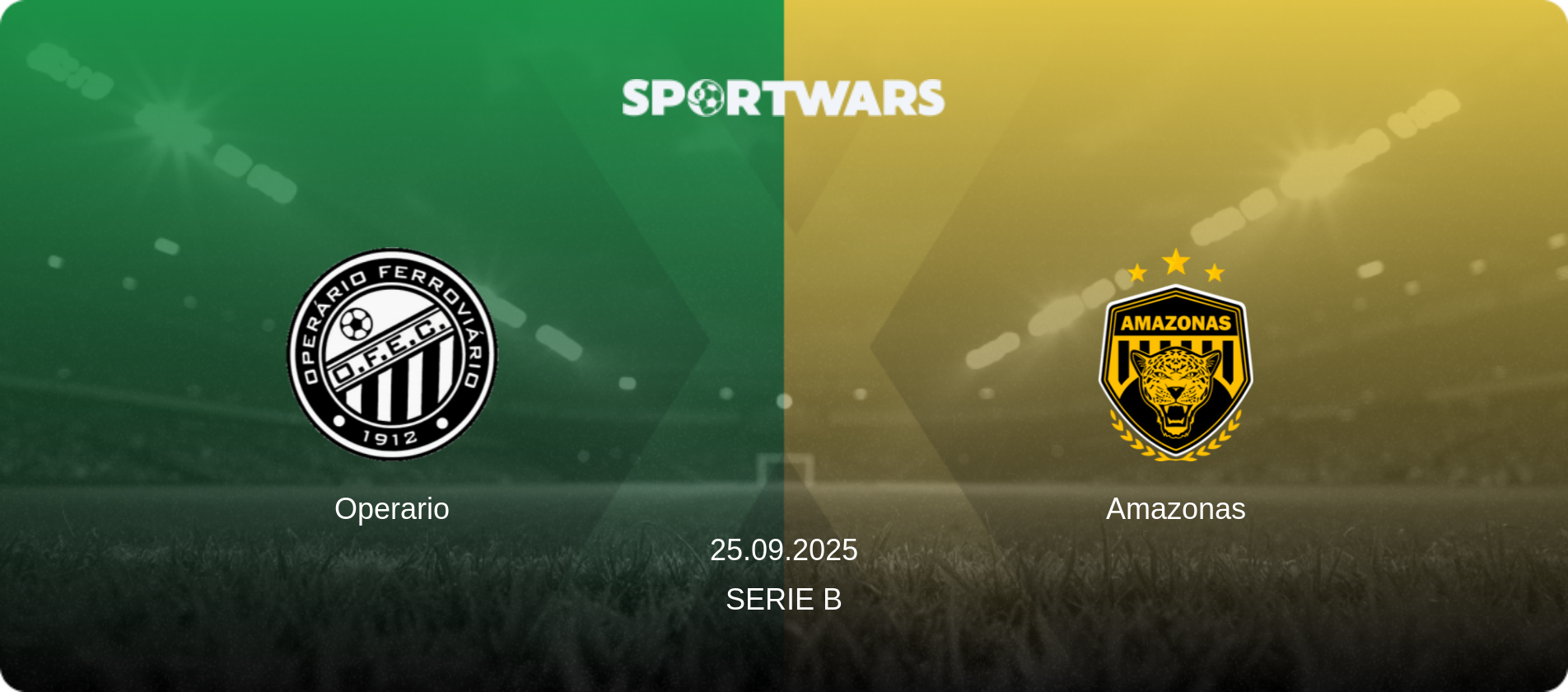 Operario — Amazonas, 25.09.2025 — Serie B (match preview)
