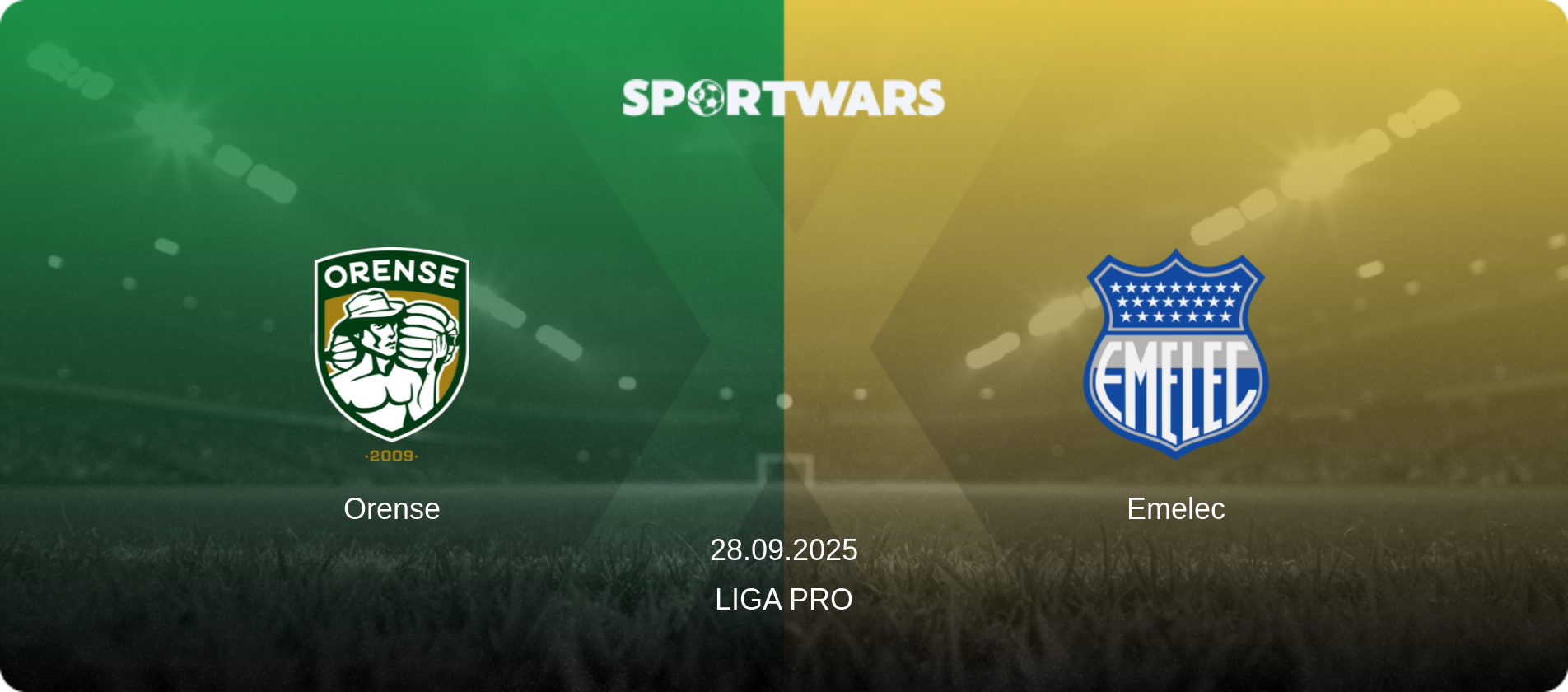 Orense — Emelec, 28.09.2025 — Liga Pro (match preview)