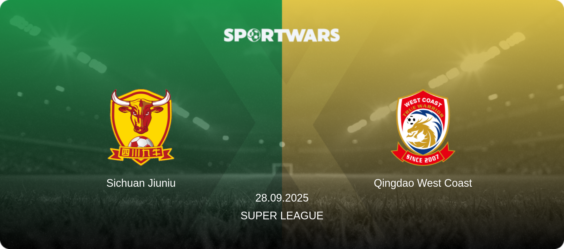 Sichuan Jiuniu — Qingdao West Coast, 28.09.2025 — Super League (match preview)
