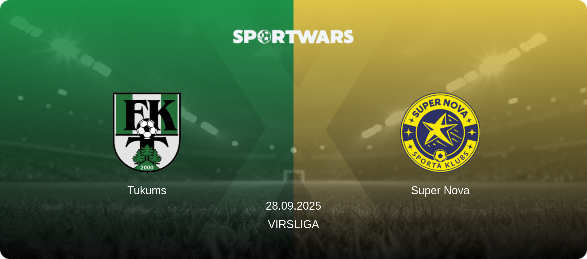 Tukums — Super Nova, 28.09.2025 — Virsliga (match preview)