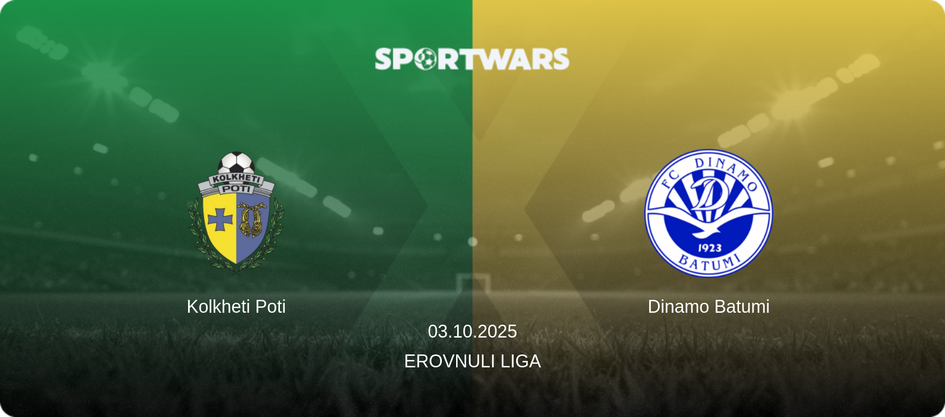 Kolkheti Poti — Dinamo Batumi, 03.10.2025 — Erovnuli Liga (match preview)