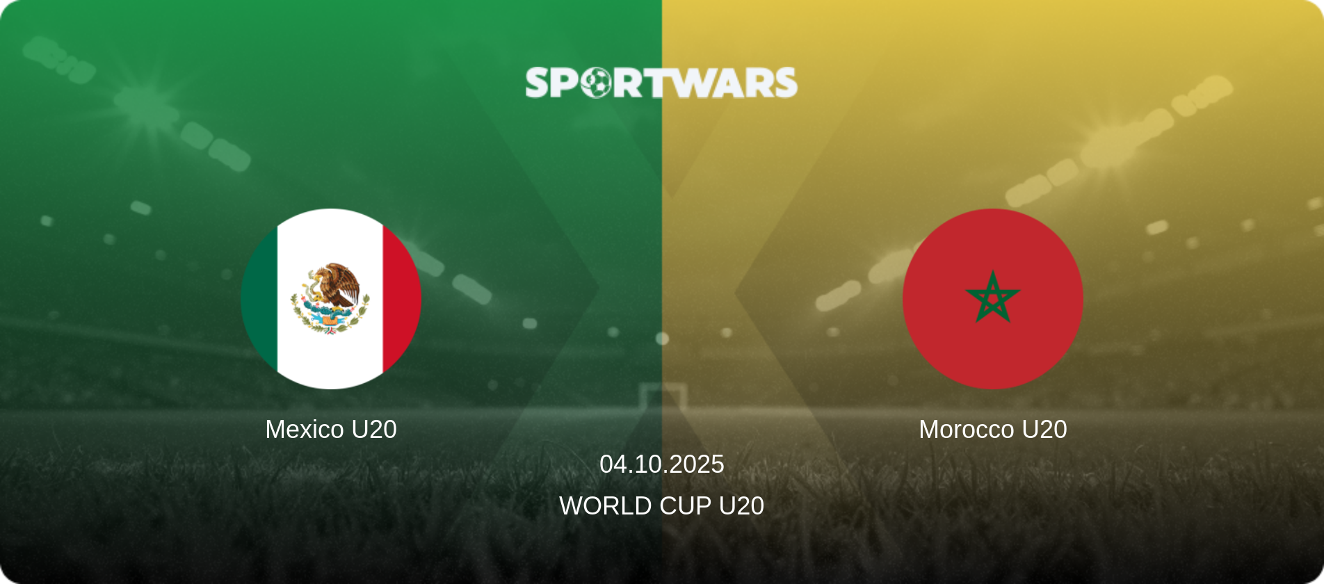 Mexico U20 — Morocco U20, 04.10.2025 — World Cup U20 (match preview)
