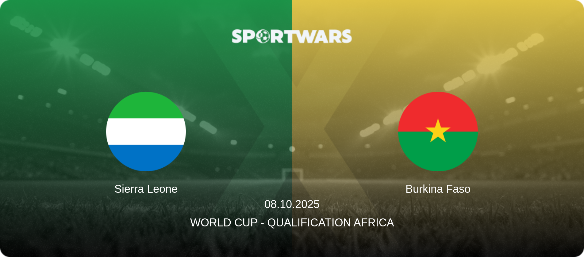 Sierra Leone — Burkina Faso, 08.10.2025 — World Cup - Qualification Africa (match preview)