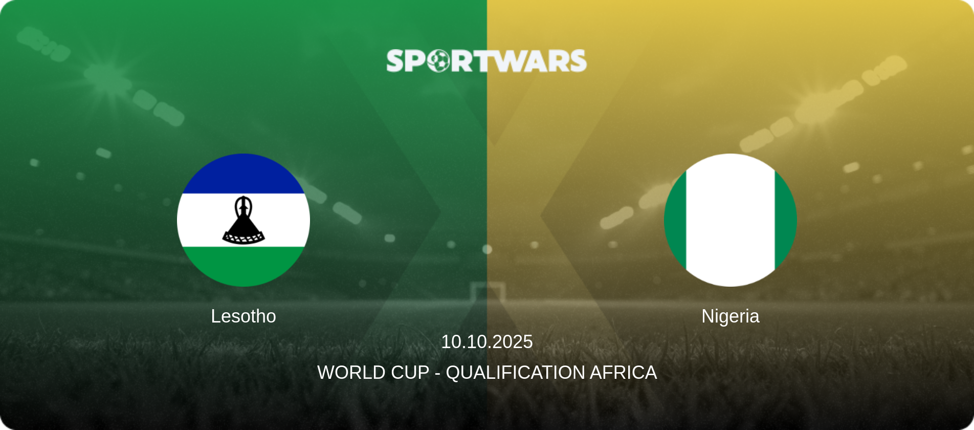 Lesotho — Nigeria, 10.10.2025 — World Cup - Qualification Africa (match preview)