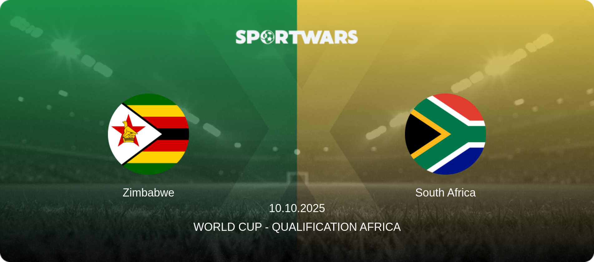 Zimbabwe — South Africa, 10.10.2025 — World Cup - Qualification Africa (match preview)