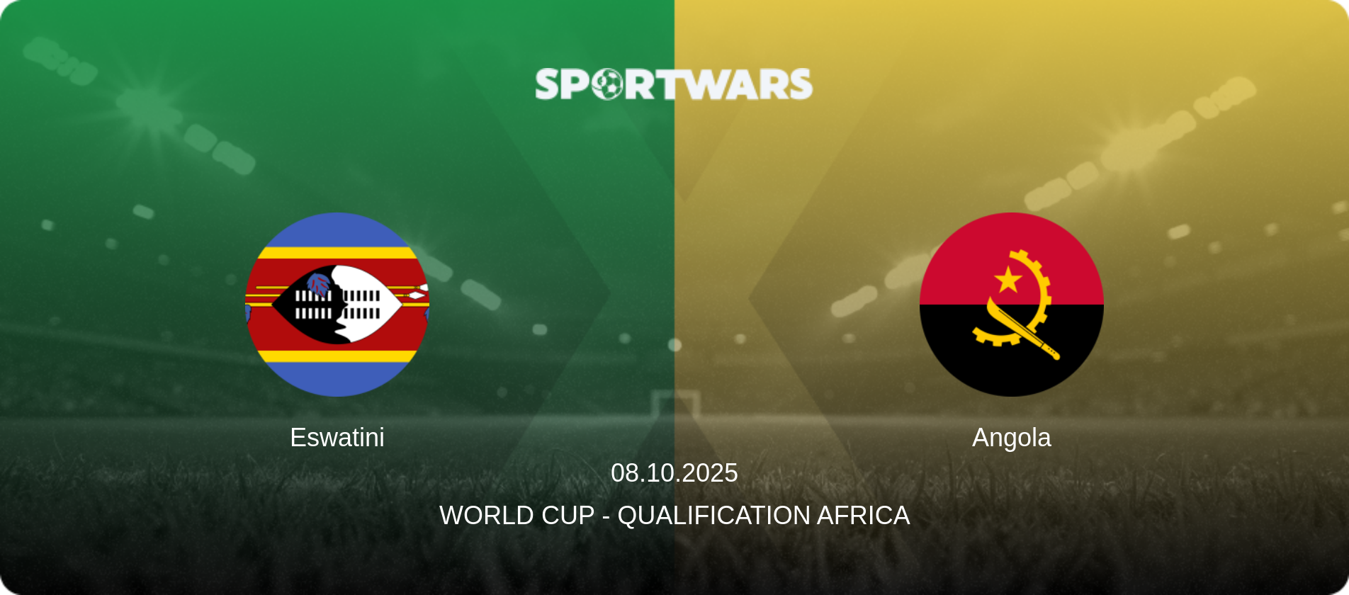 Eswatini — Angola, 08.10.2025 — World Cup - Qualification Africa (match preview)