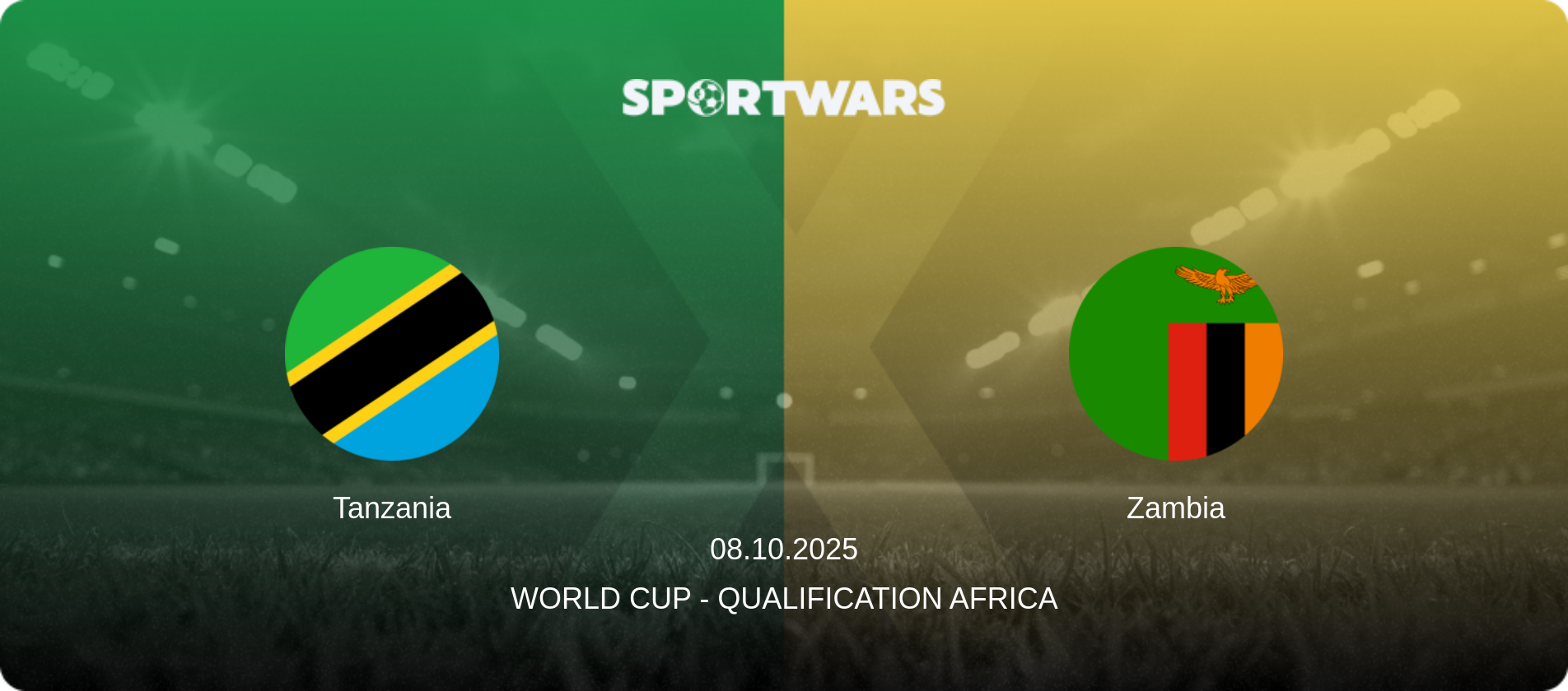 Tanzania — Zambia, 08.10.2025 — World Cup - Qualification Africa (match preview)