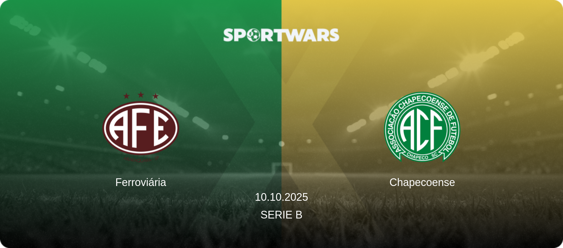 Ferroviária — Chapecoense, 10.10.2025 — Serie B (match preview)