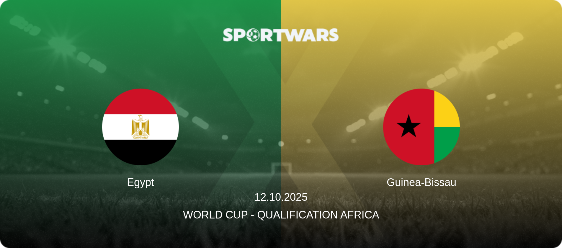 Egypt — Guinea-Bissau, 12.10.2025 — World Cup - Qualification Africa (match preview)